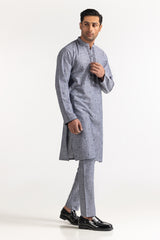 Grey Embroidered Suit SK-E24-034