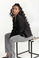 Grey Houndstooth Formal Pant 224-220-002