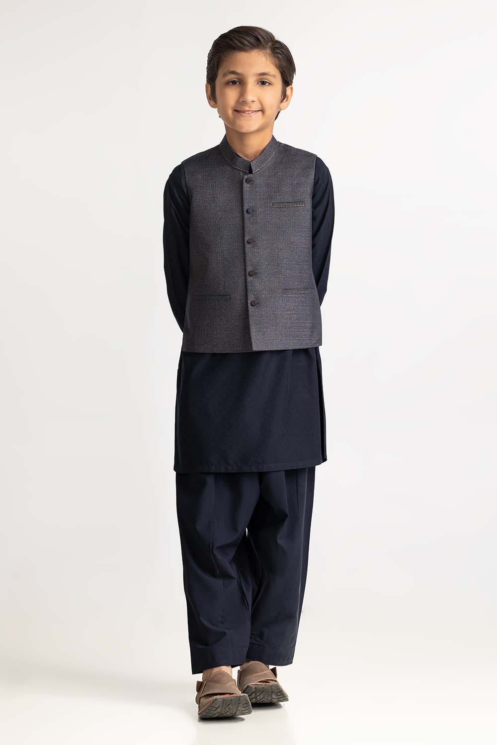 Grey Styling Waist Coat KWC-PD24-004