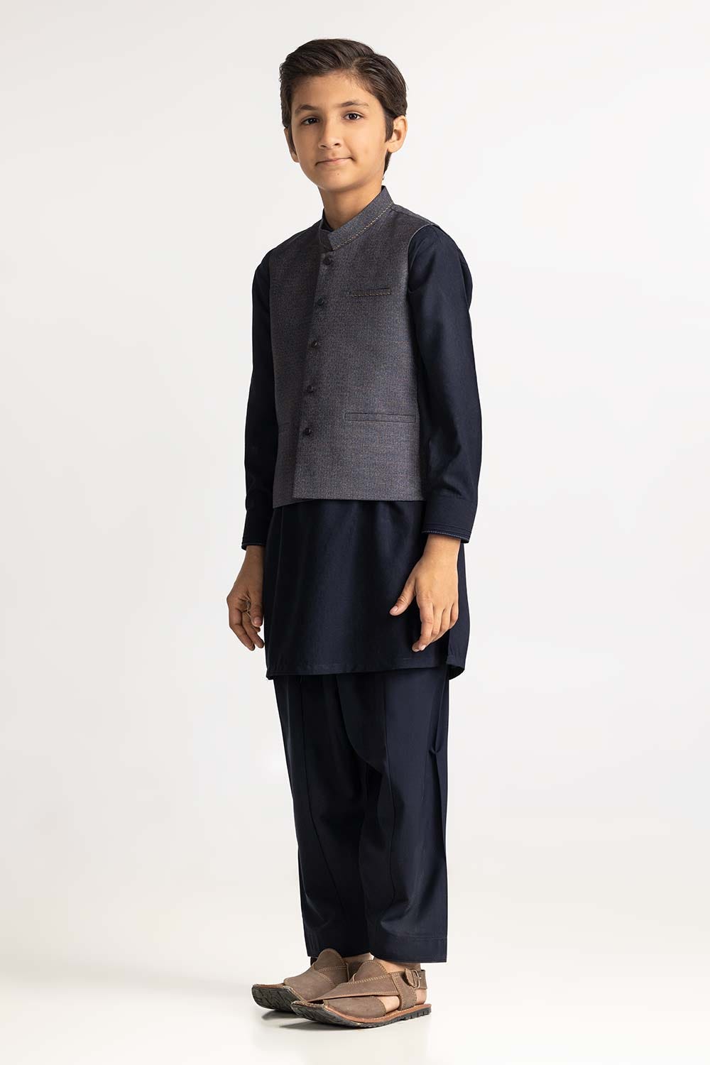 Grey Styling Waist Coat KWC-PD24-004