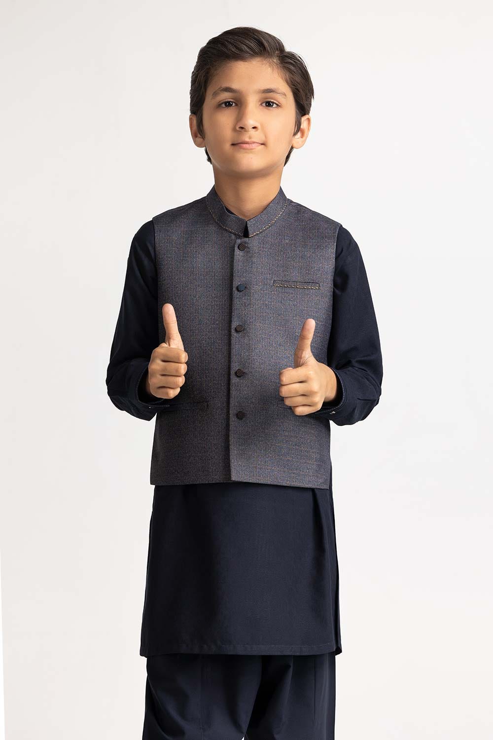 Grey Styling Waist Coat KWC-PD24-004