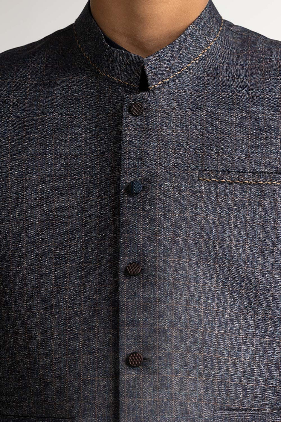 Grey Styling Waist Coat KWC-PD24-004