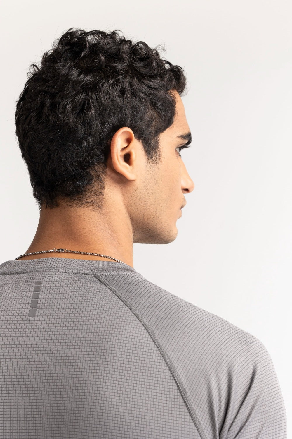 Grey Textured Tee AW-TS24-014