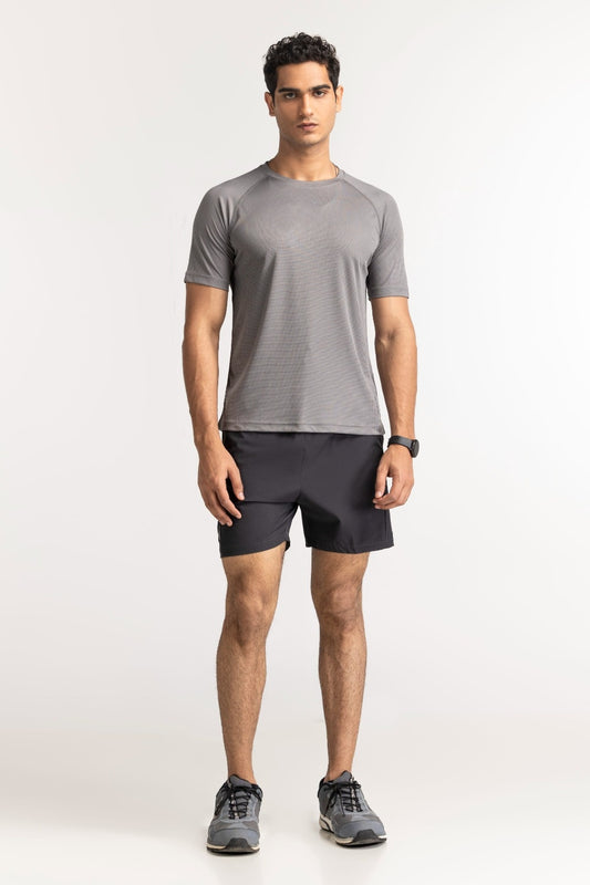 Grey Textured Tee AW-TS24-014