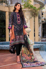 3 Piece Paper Cotton Unstitched Suit With Silk Dupatta SSM-32002