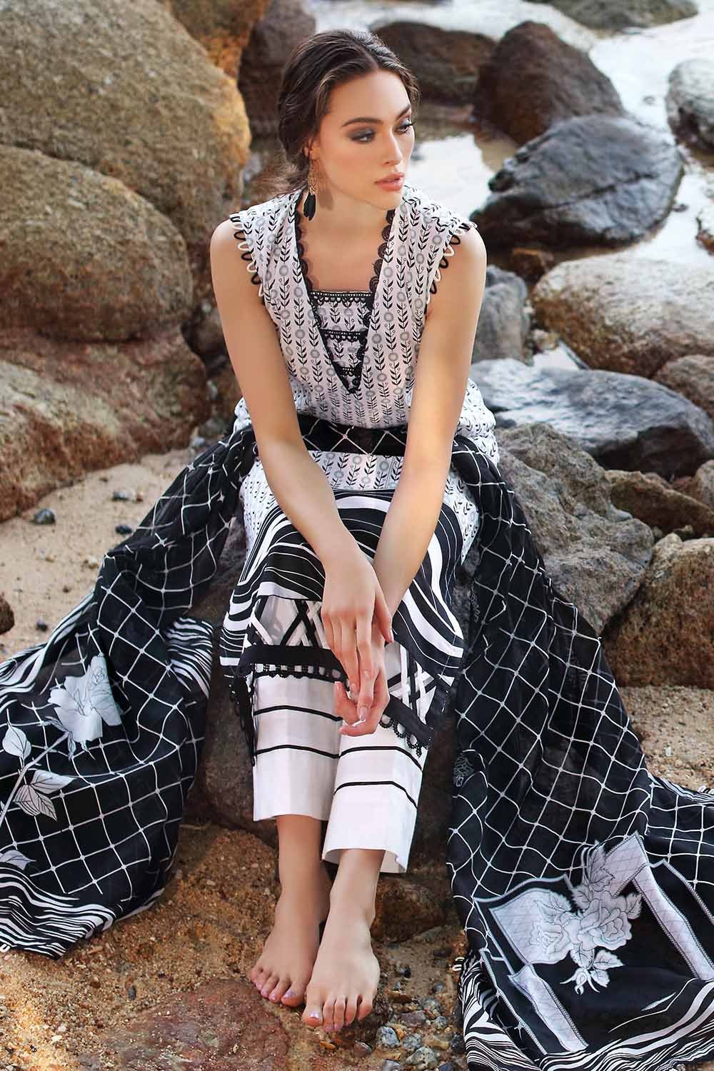 2 Piece Unstitched Printed Lawn Suit