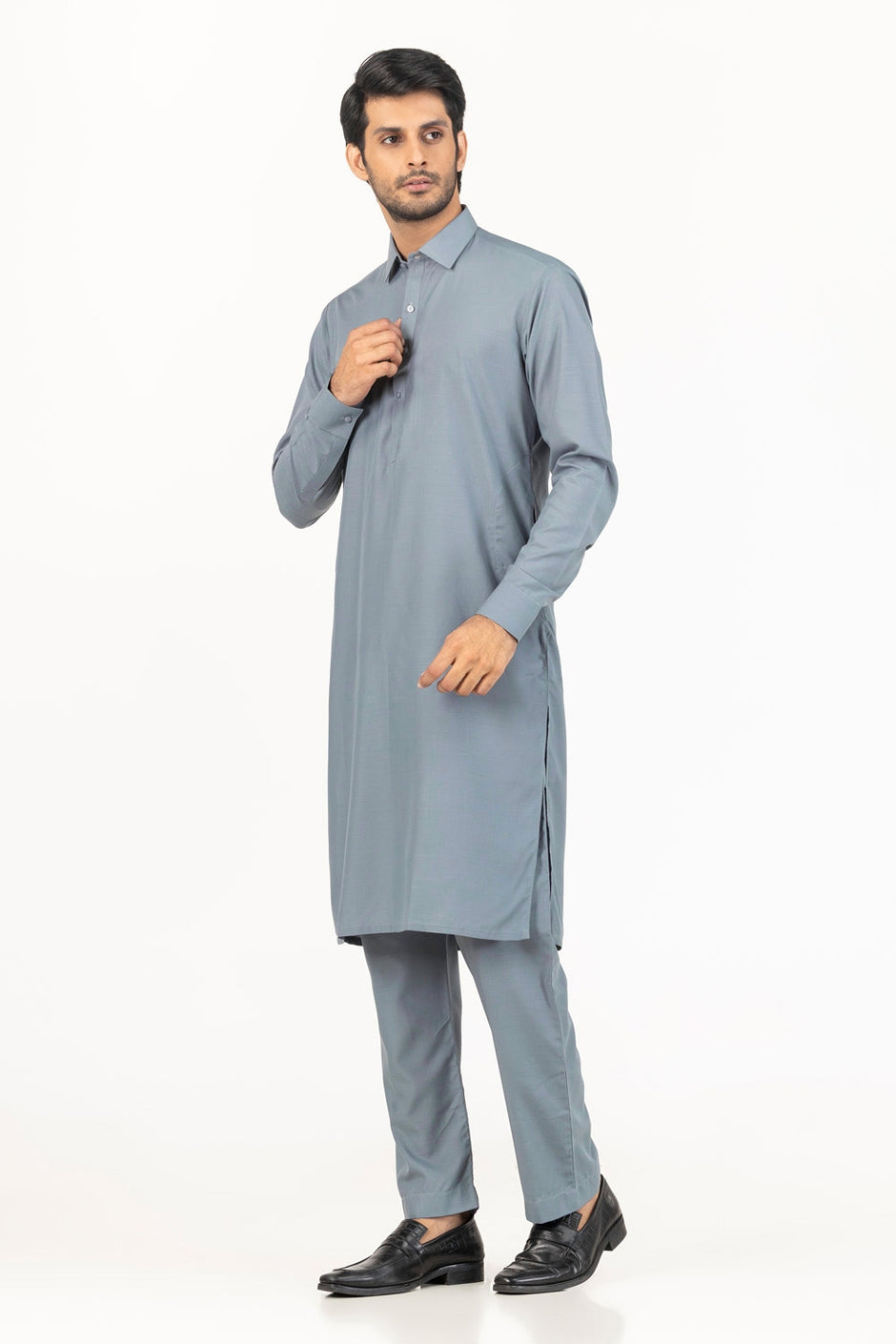 Gul 900 Blue Bell Unstitched Fabric Blended-LF