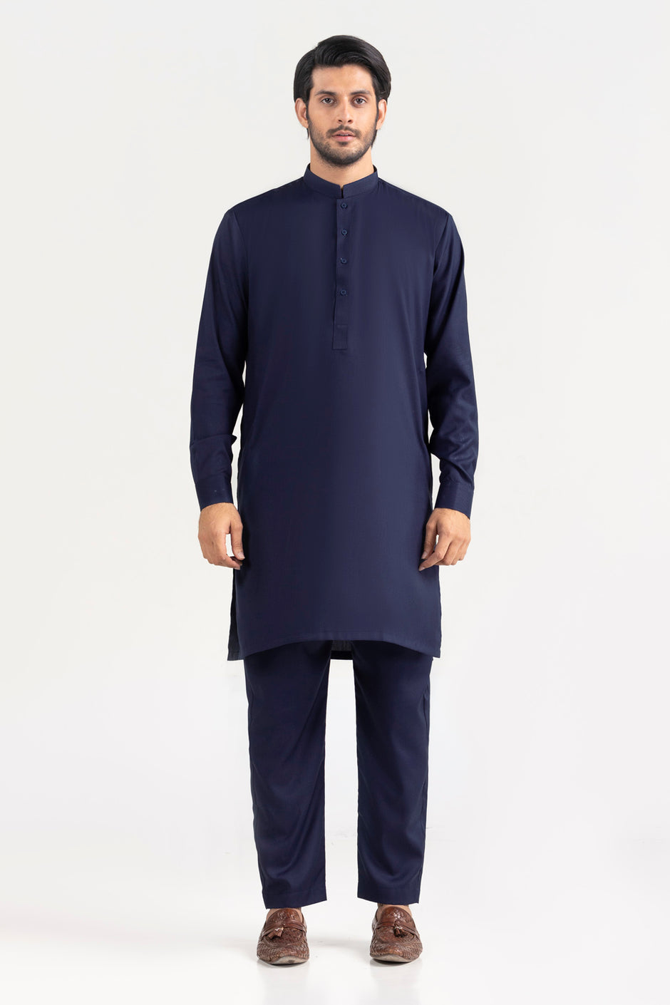 Gul 900 Indium Unstitched Fabric Blended-LF