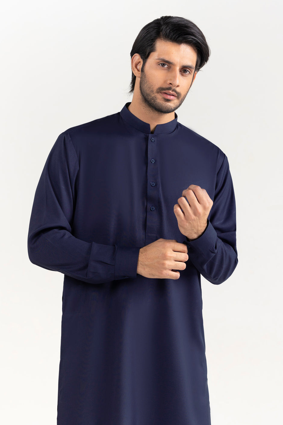 Gul 900 Indium Unstitched Fabric Blended-LF