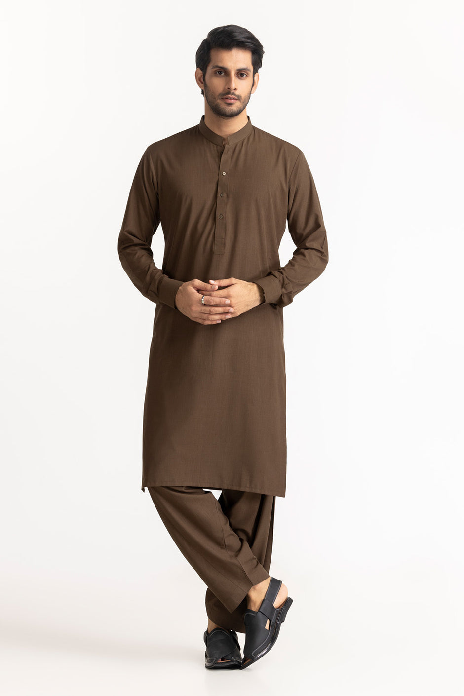 Gul 900 Indium Unstitched Fabric Blended-LF