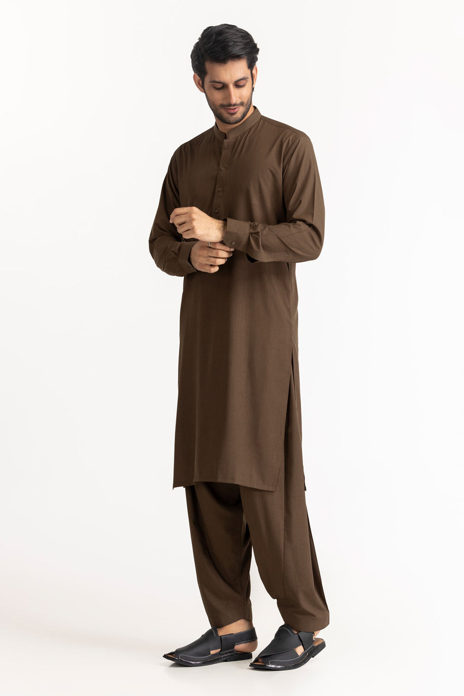 Gul 900 Indium Unstitched Fabric Blended-LF