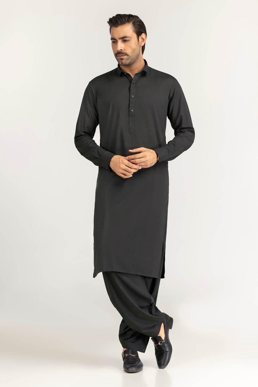 Gul 900 Indium Unstitched Fabric Blended-LF