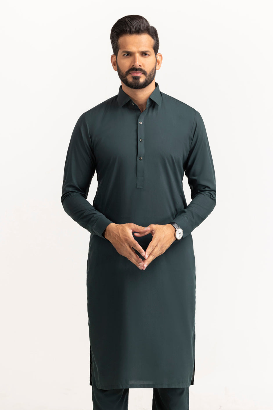 Gul 900 Indium Unstitched Fabric Blended-LF