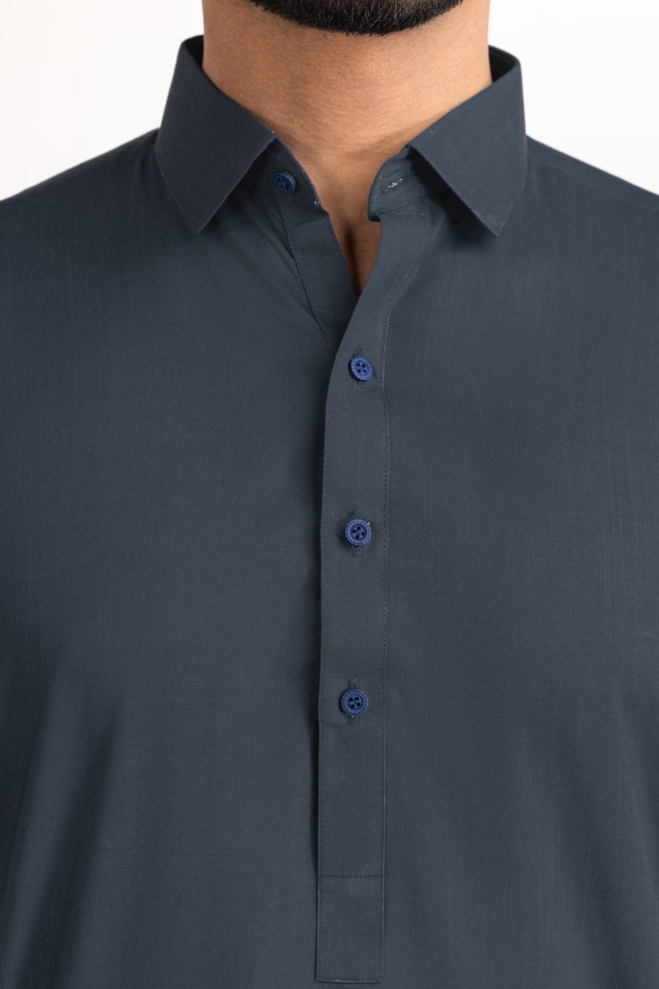 Gul 900 Indium Unstitched Fabric Blended-LF