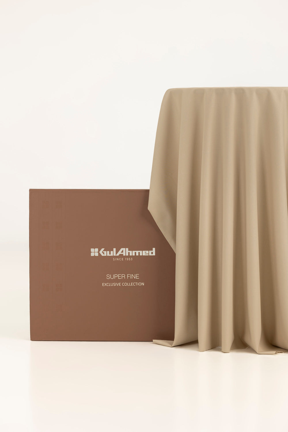 GUL 900 Ujala Unstitched Fabric Blended with Gift Box