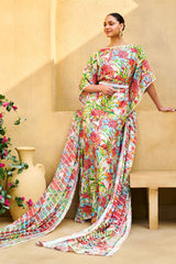 3 Piece Unstitched Printed Pure Bamboo Silk Suit with Printed Silk Dupatta BS-52003