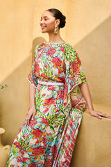 3 Piece Unstitched Printed Pure Bamboo Silk Suit with Printed Silk Dupatta BS-52003