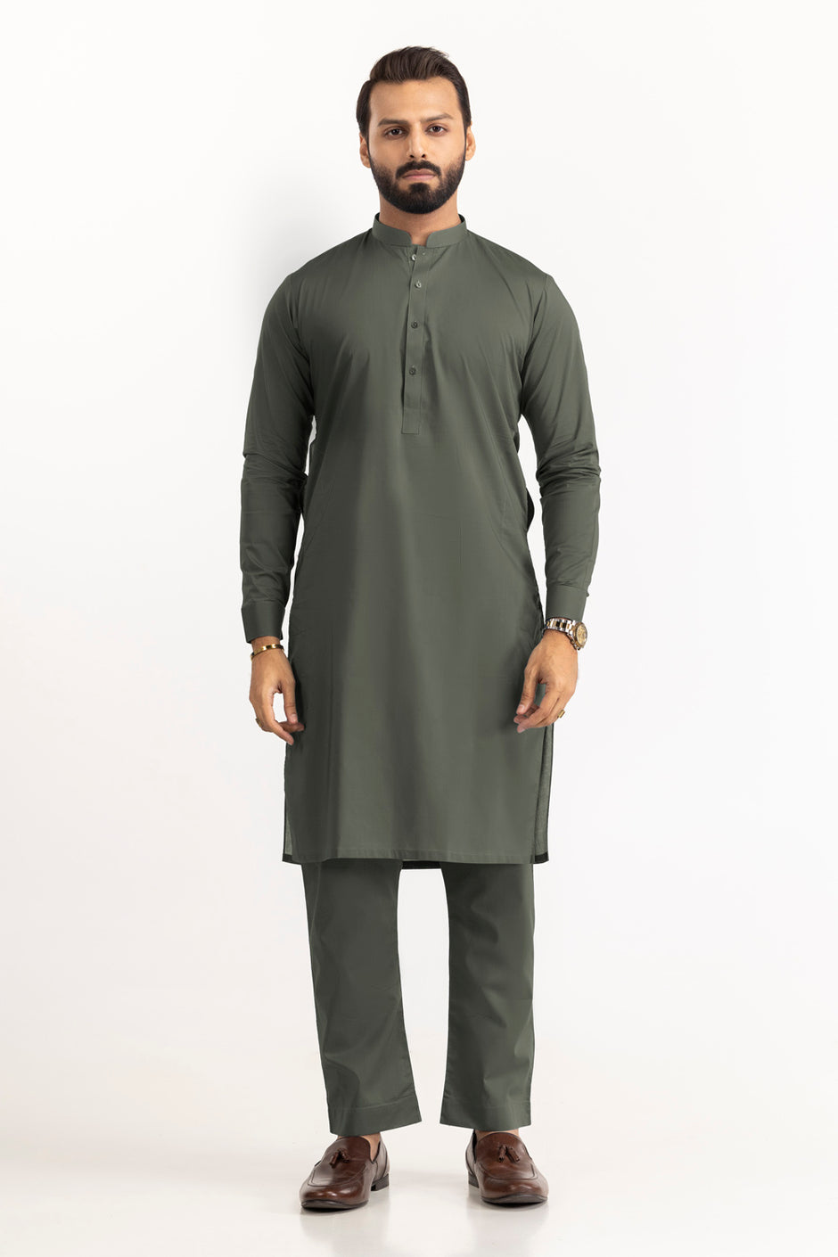 Gul Capri Latha Unstitched Fabric Cotton-LF