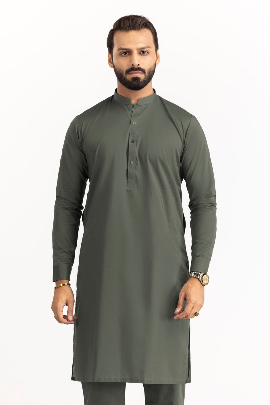 Gul Capri Latha Unstitched Fabric Cotton-LF