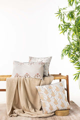 Gul bahar 2 Velvet Embroidered Cushion Cover