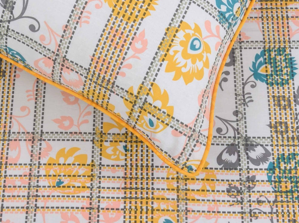Gul Mohar T-150 Quilt Cover Set