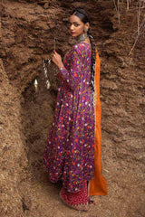 3 Piece Lawn Embroidered Ustitched Suit with Embroidered Zari Dupatta FE-32098