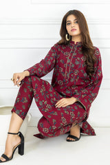 2 Piece Dhanak Unstitched Printed Suit WNST-32005