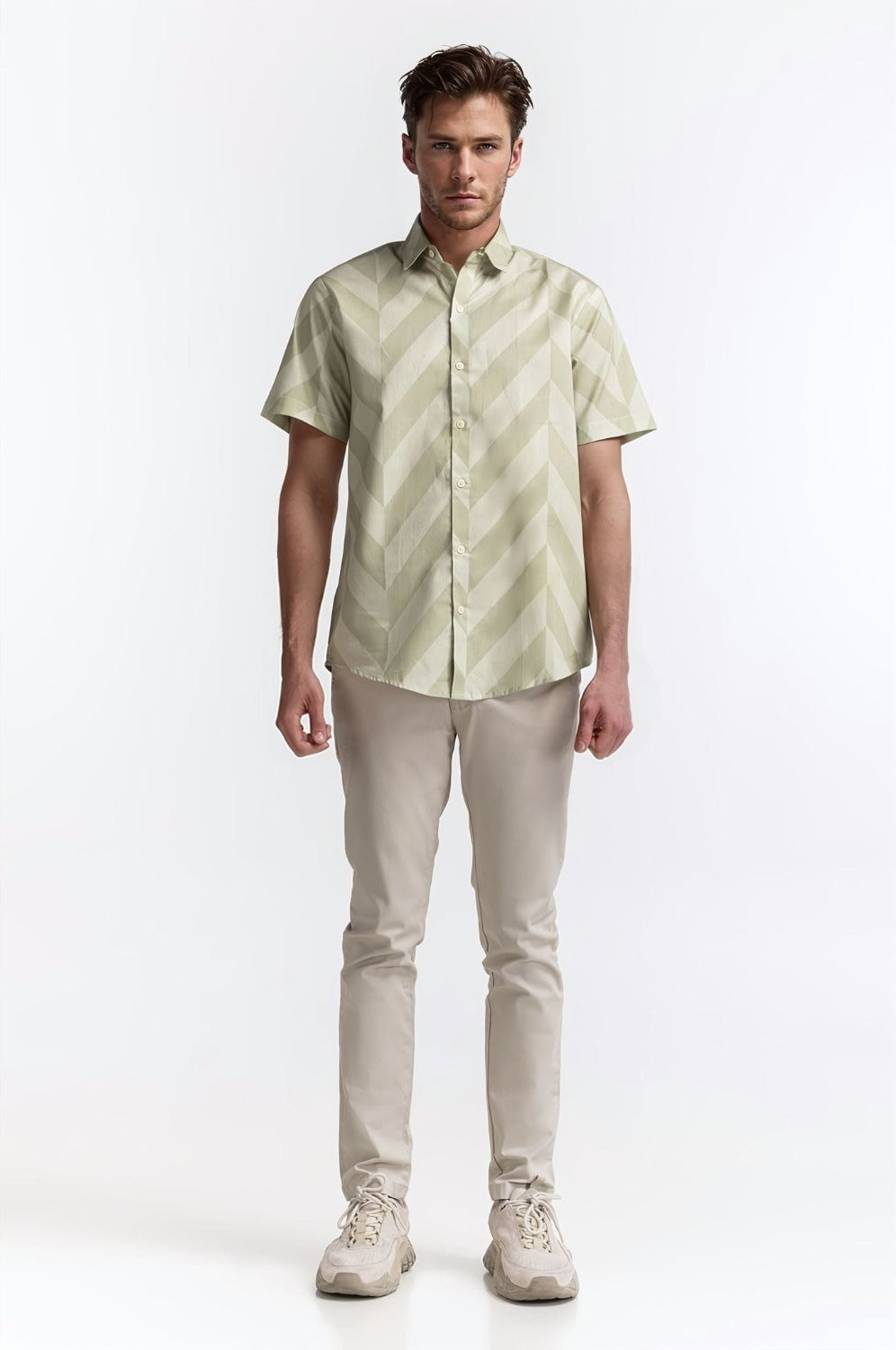 Half Sleeve Printed Caual Shirt MN-CS-SS24-024
