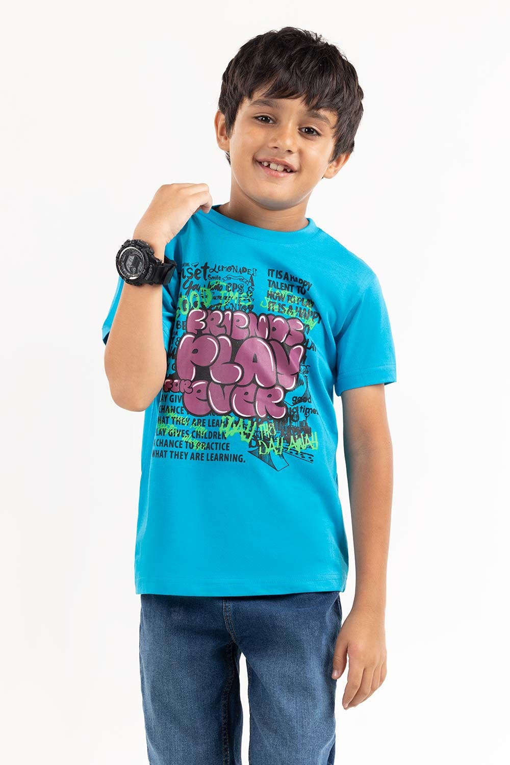 Toddler Boy Haw Ocean Printed Knit Top TBKT-2210062