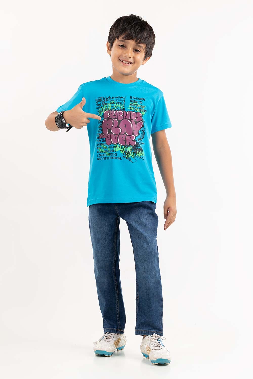 Toddler Boy Haw Ocean Printed Knit Top TBKT-2210062