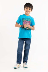 Toddler Boy Haw Ocean Printed Knit Top TBKT-2210062