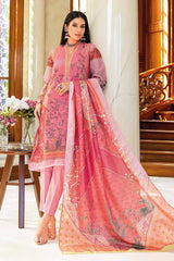 3 Piece Embroidered Silk Dupatta Unstitched Suit SSM-32015