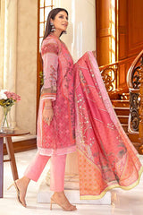 3 Piece Embroidered Silk Dupatta Unstitched Suit SSM-32015
