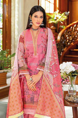 3 Piece Embroidered Silk Dupatta Unstitched Suit SSM-32015