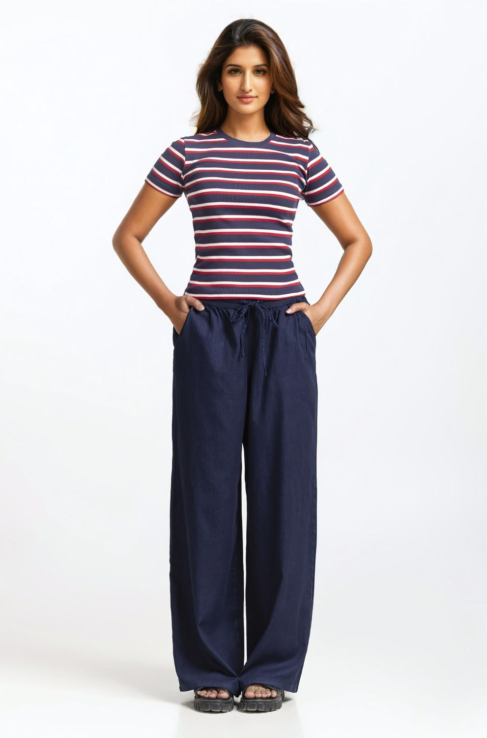 High Rise Wide Leg Jeans WM-JNS-SS24-018
