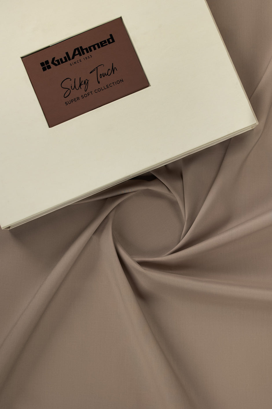 HiTex Silver Classic Unstitched Fabric Cotton with Gift Box