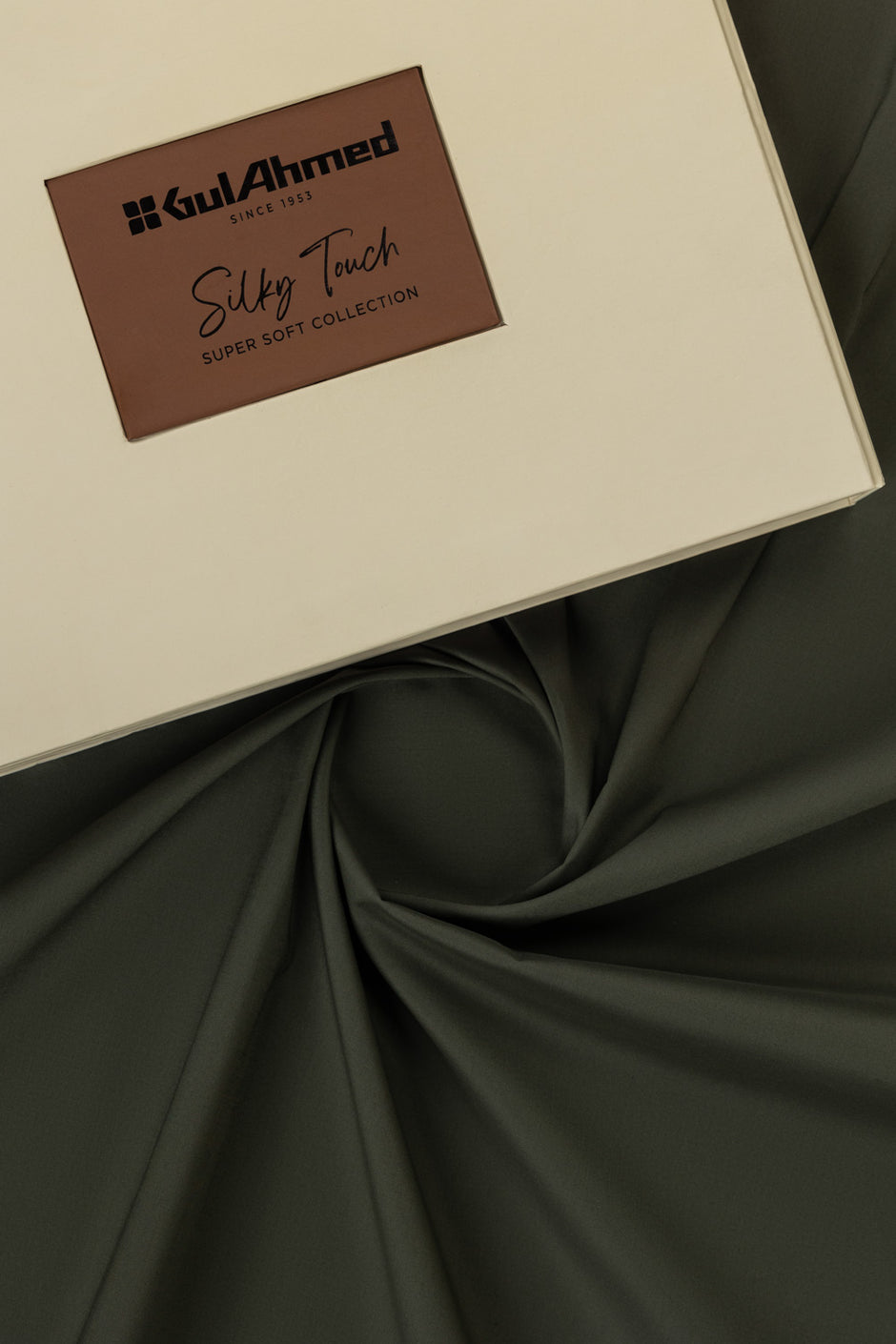 HiTex Silver Classic Unstitched Fabric Cotton with Gift Box