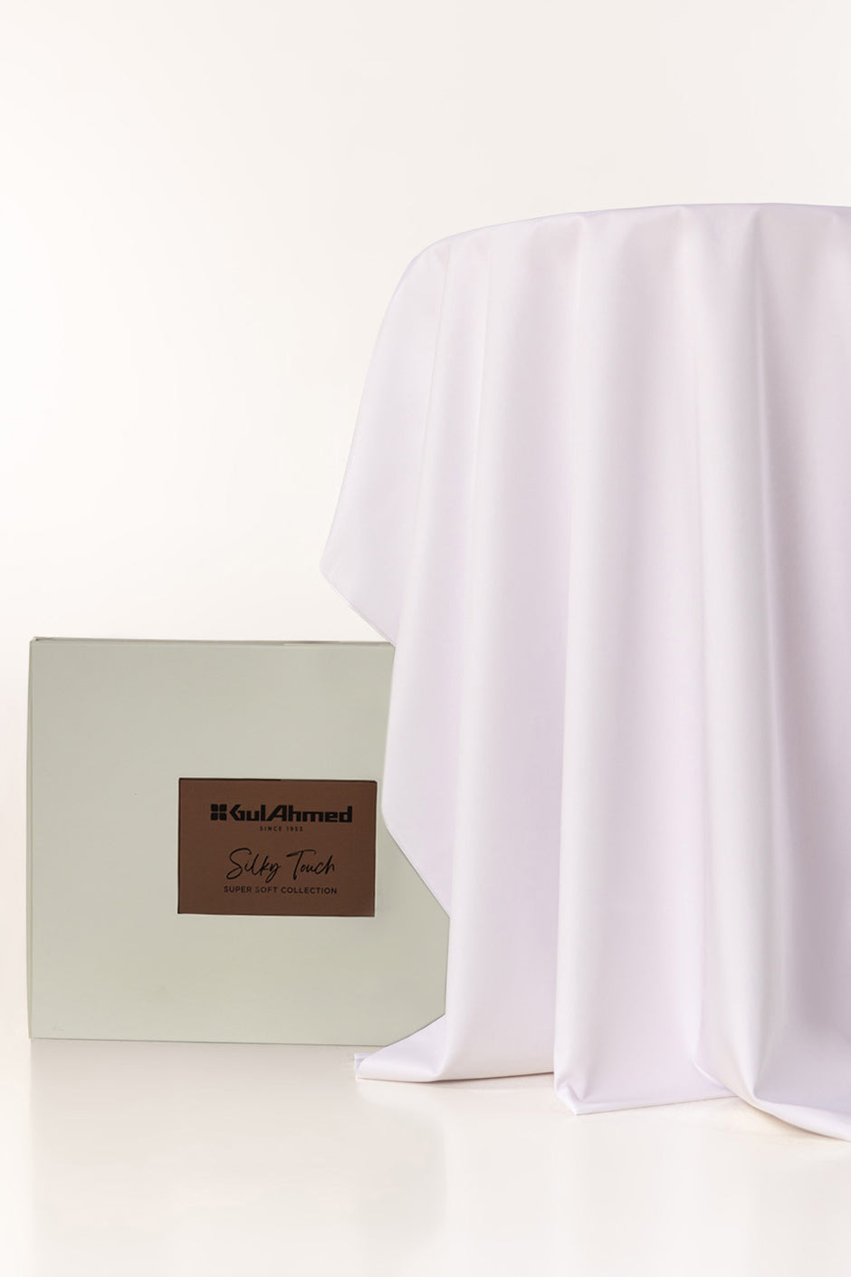 HiTex Silver Classic Unstitched Fabric Cotton with Gift Box