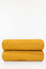 Honey Mustard Matelasse Blanket