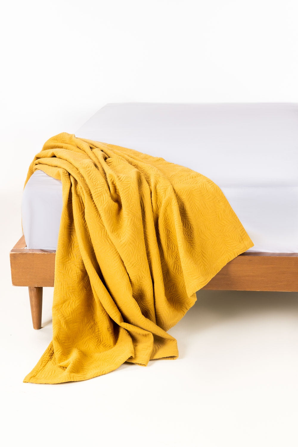 Honey Mustard Matelasse Blanket