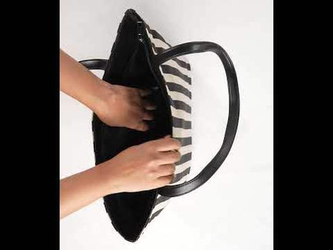 Black White Tote Bag
