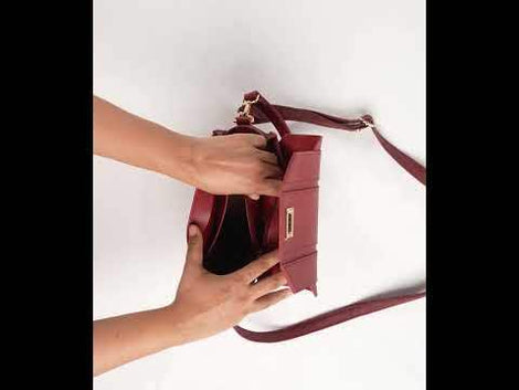 Maroon Cross Body Bag