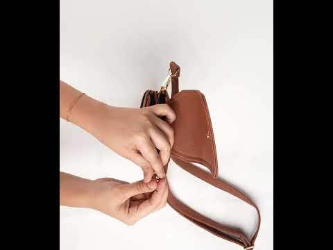 Tan Cross Body Wallet