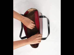 Maroon Black Tote Bag IBS-TTB25-017