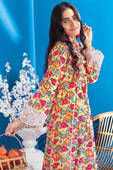 2 Piece Schiffli Embroidered Unstitched Digital Printed Suit TL-12006