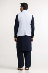 Ice Blue Basic Waist Coat WC-PD23-004