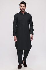 Black Unstitched Fabric CHAMPION LATHA