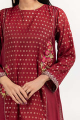 Luxury Pret Cotton Maisuri Embroidered Kurti And Dupatta ILP-22-118 2 Piece