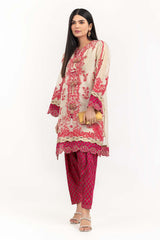 Luxury Pret Tissue Slub Embroidered Shirt Raw Silk Trouser ILP-22-153 2 Piece