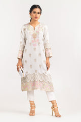 Luxury Pret Polyester Silk Embroidered Shirt ILP-22-72 1 Piece